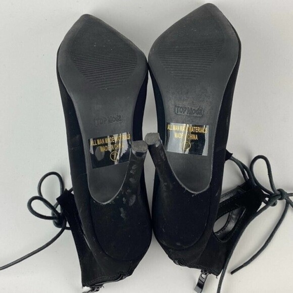 Top Moda Women's Lace Up High Heels Size 7 - Picture 8 of 9